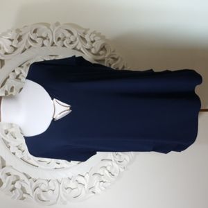 AUW NAVY TOP WITH GOLD SIZE XL